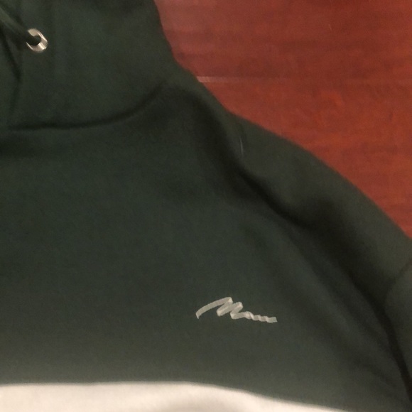 Boo hoo man green pullover hoodie men - Picture 2 of 4